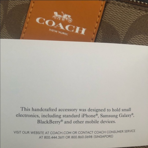 Coach Signature Corner Zip Wristlet - Picture 7 of 7